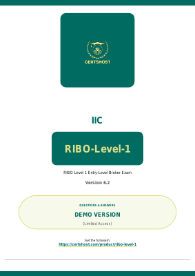 RIBO-Level-1 Exam Questions Answers Dumps PDF Practice Test